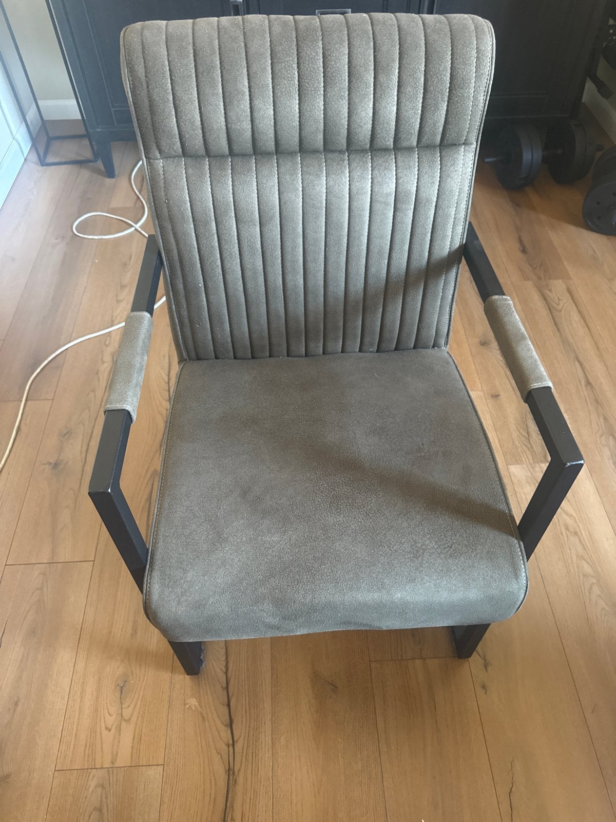 Set van 6 donkergroene eetkamerstoelen van Pronto Wonen, Ophalen, Overige kleuren, Zo goed als nieuw, Stof