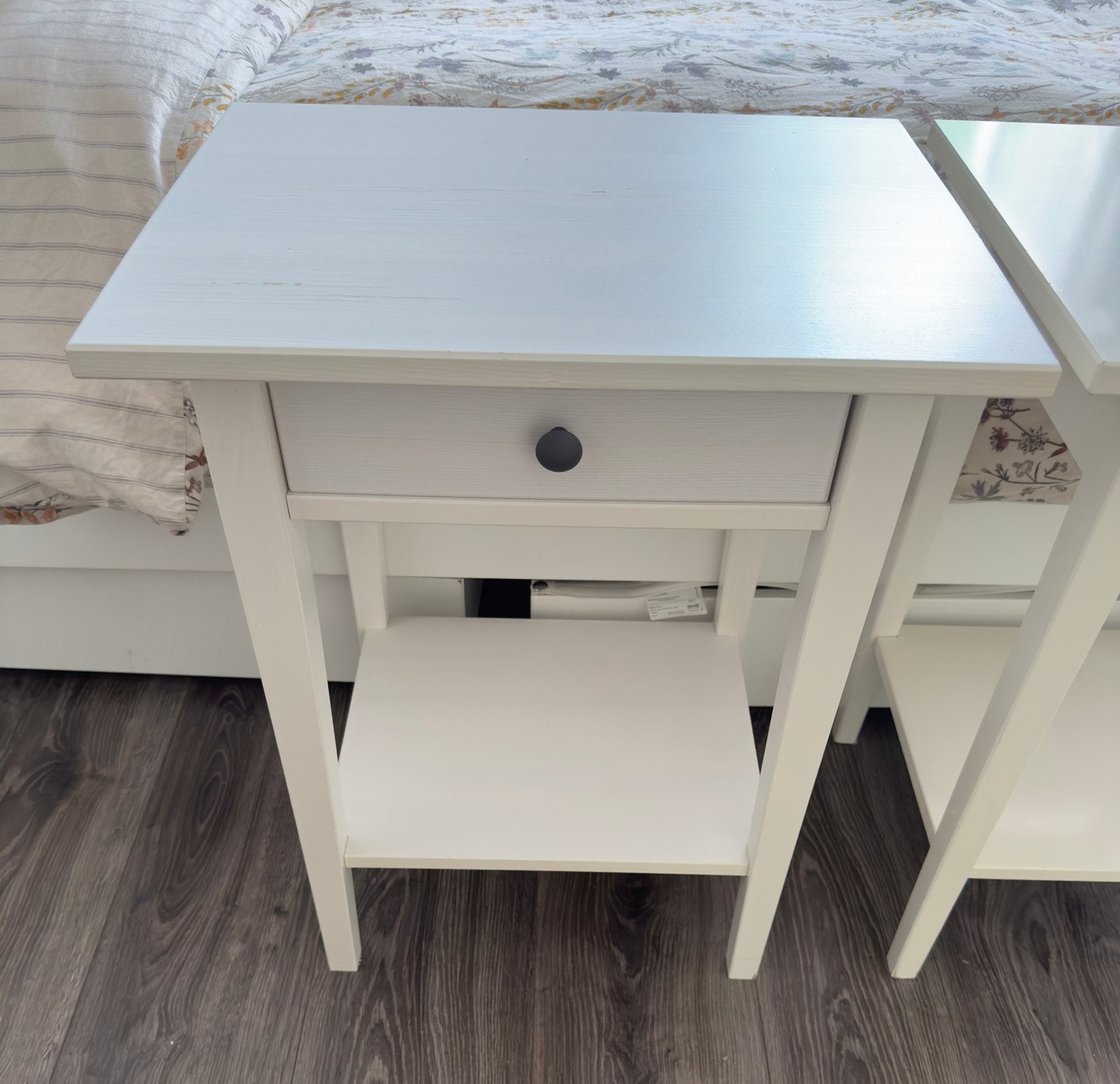 IKEA Hemnes nachtkastje met laadje | 60 cm hoog, Ophalen, Zo goed als nieuw, 65 cm of meer, 70 cm of meer