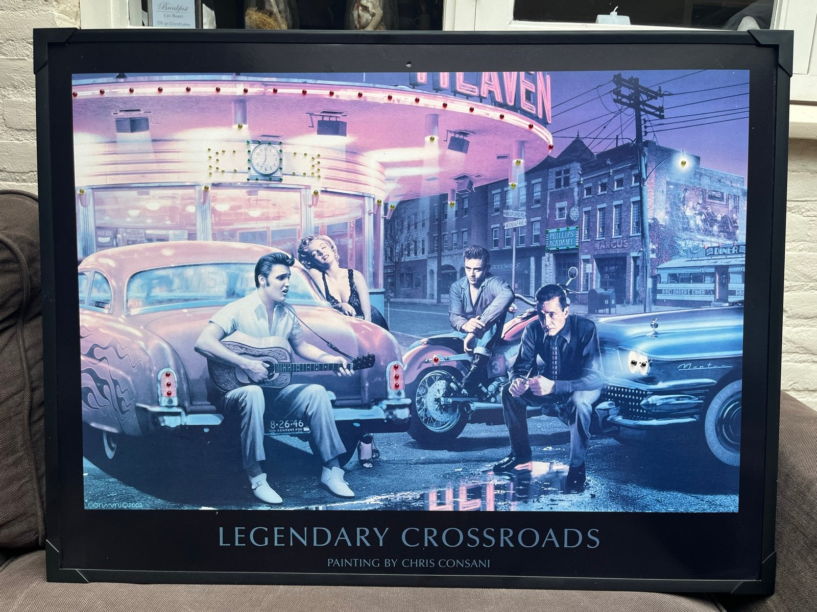 Legendary Crossroads - Chris Consani Print met LED, Ophalen, 50 – 75, Oorspronkelijke maker, 50 tot 75 cm