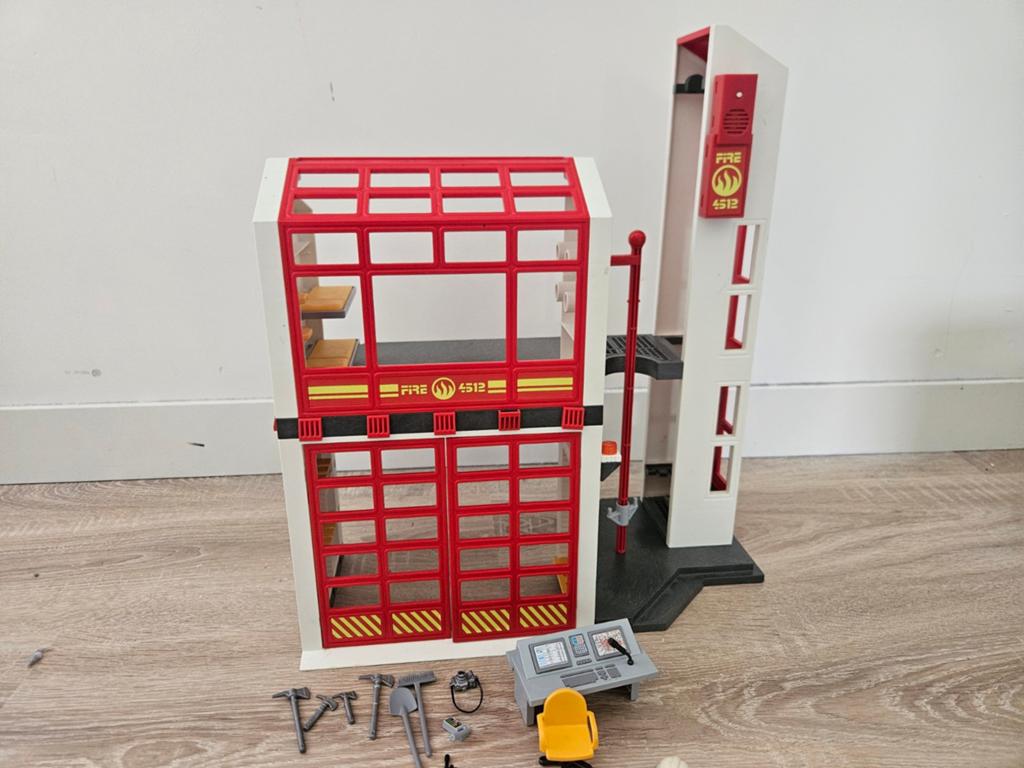Playmobil Brandweerkazerne (5361) + Quad, Kinderen en Baby's, Speelgoed | Playmobil, Ophalen of Verzenden, Zo goed als nieuw, Complete set