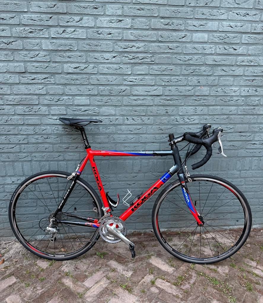 Koga Miyata racefiets, rood/zwart, goede staat, Fietsen en Brommers, Fietsen | Racefietsen, Ophalen, 28 inch, Aluminium, Zo goed als nieuw