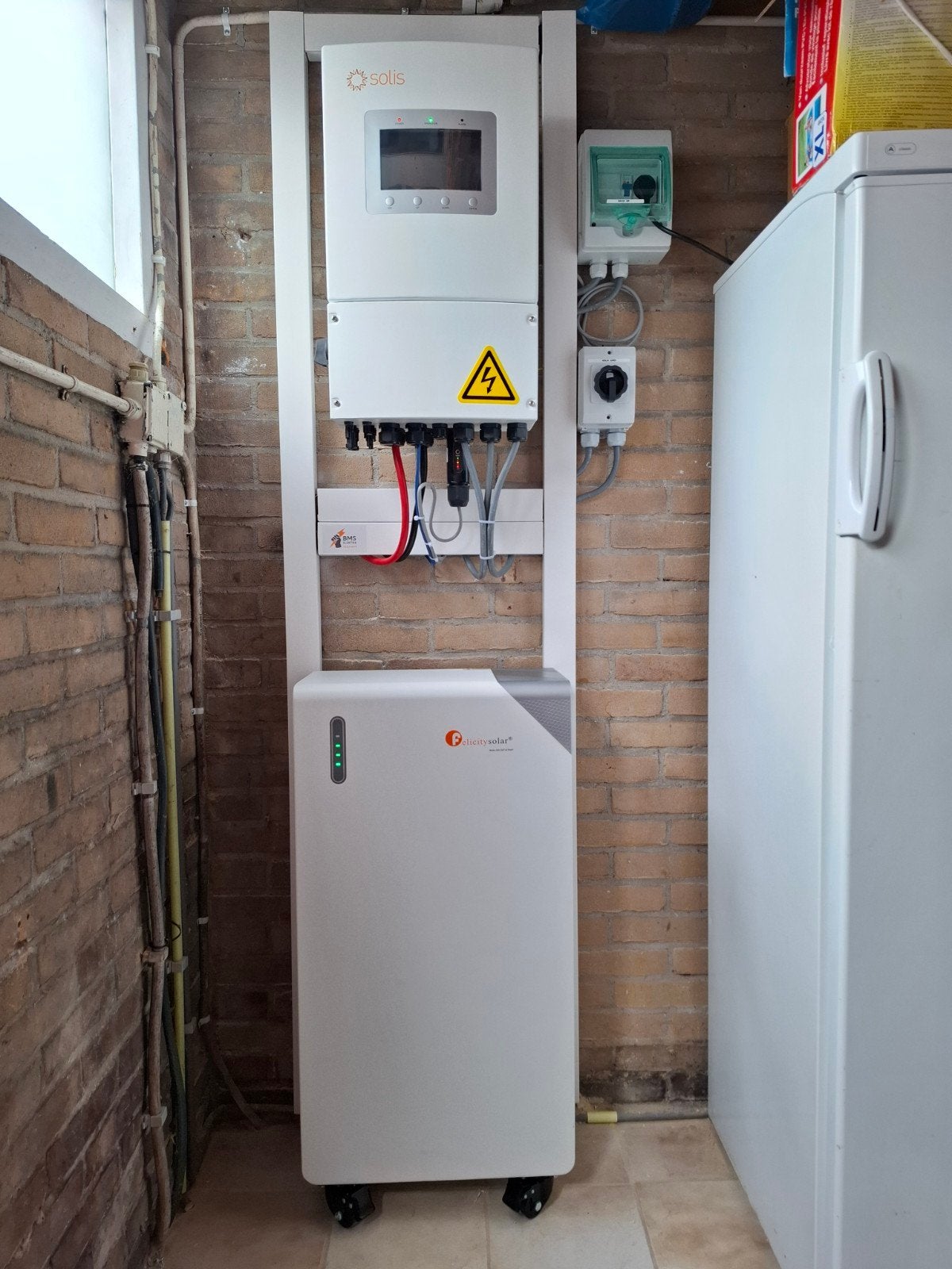 Solis Hybride Omvormer 5 kWh + Felicity Thuisbatterij 16 kWh, Ophalen of Verzenden, Nieuw, Overige typen