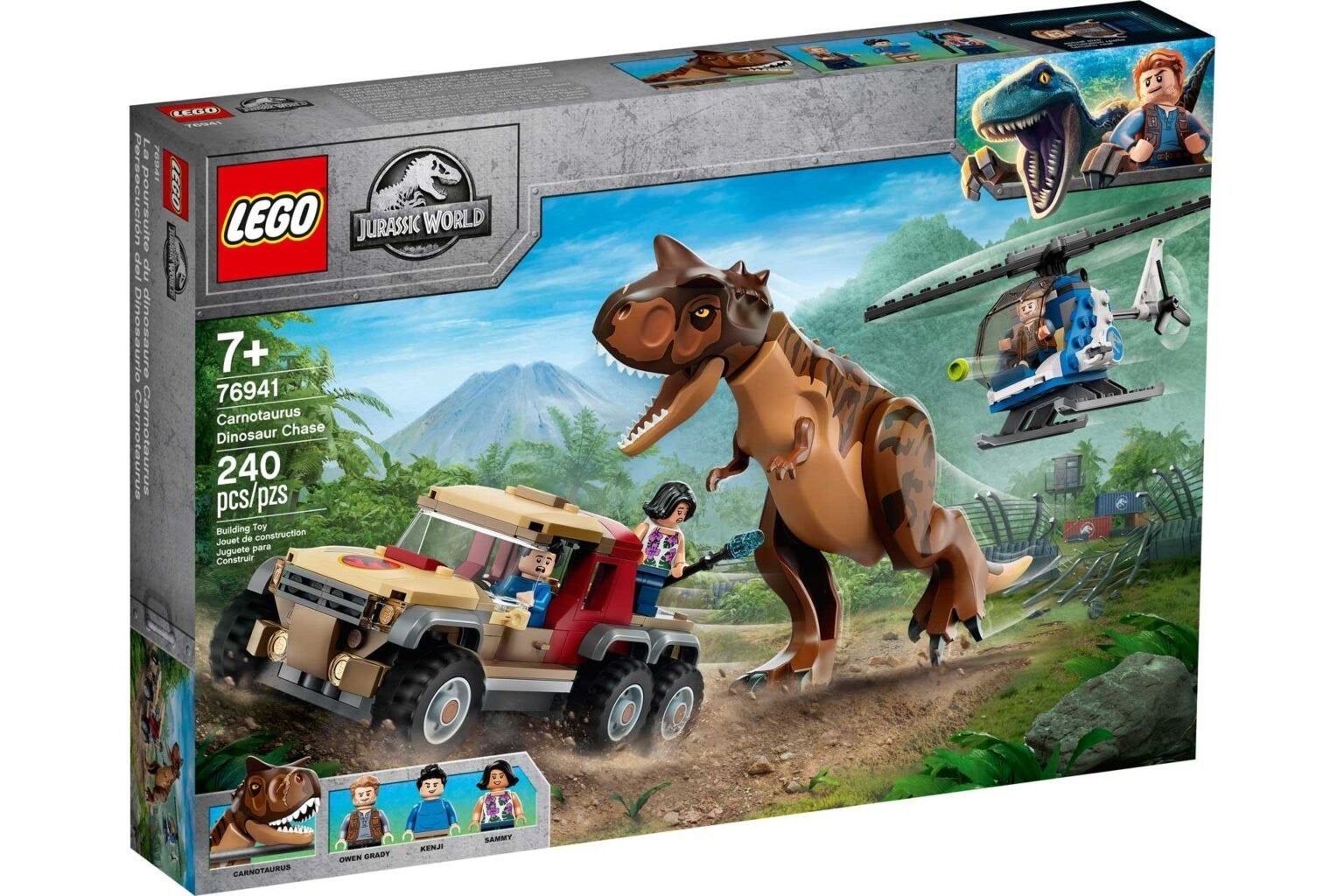 LEGO Jurassic World Carnotaurus Dinosaurus Achtervolgin, Ophalen of Verzenden, Nieuw, Lego