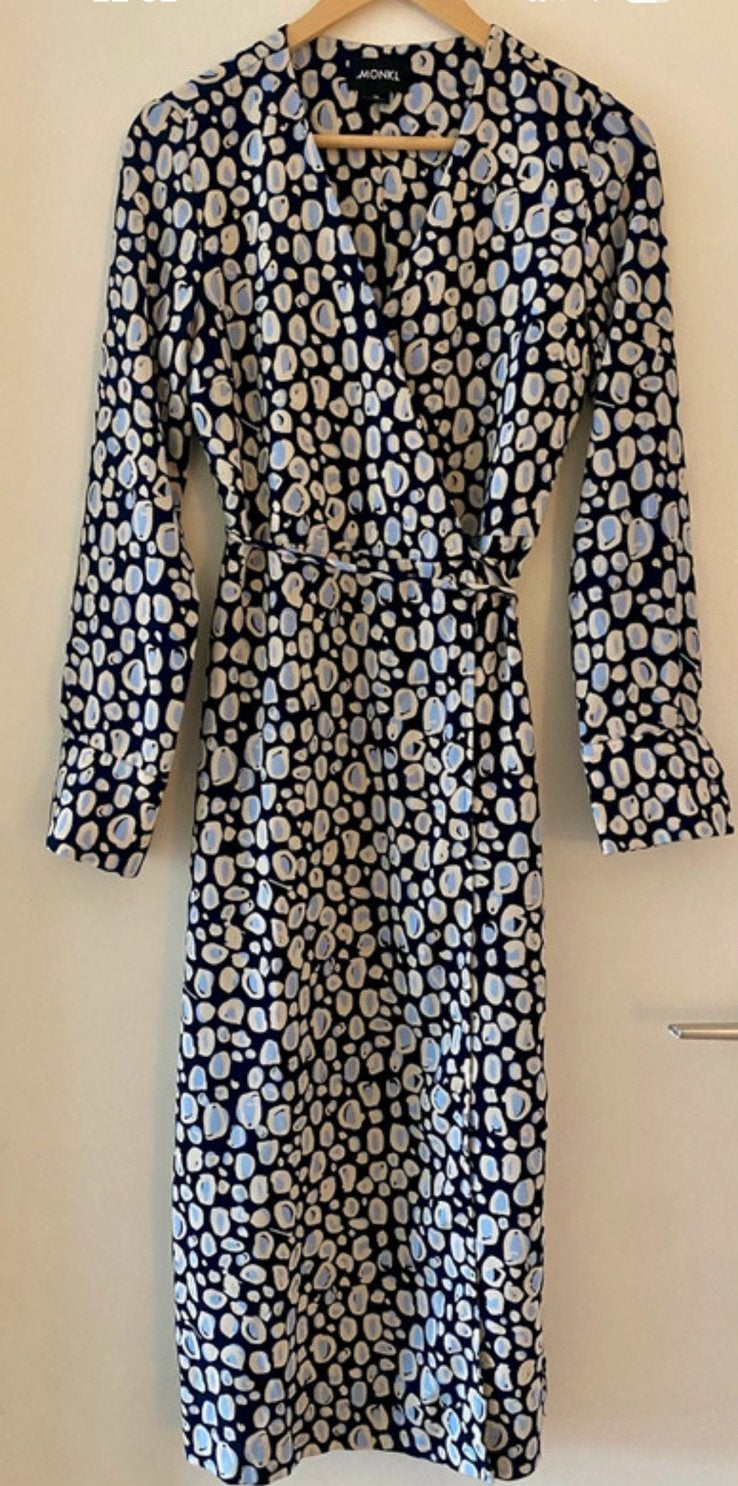 Monki jurk 34, Kleding | Dames, Jurken, Blauw, Ophalen of Verzenden, Zo goed als nieuw, Maat 34 (XS) of kleiner