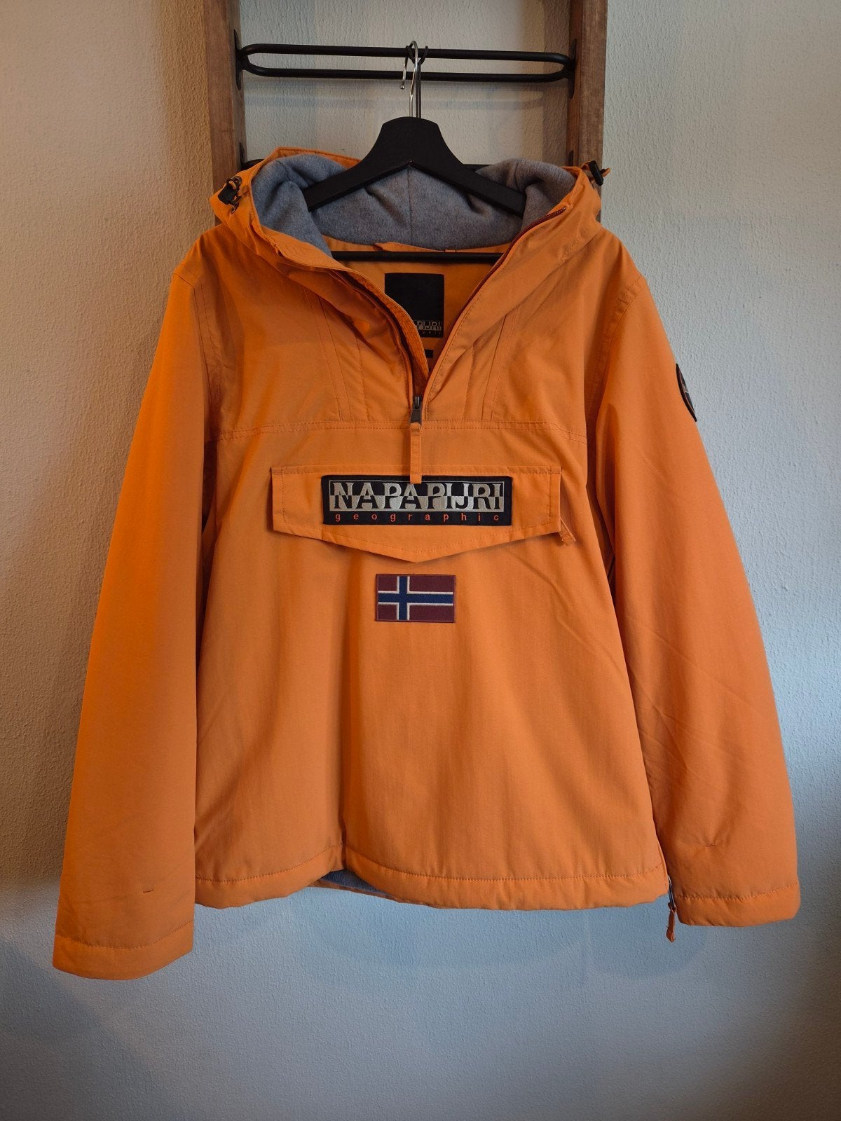 Napapijri winterjas anorak heren, maat M, Verzenden, Nieuw, Oranje