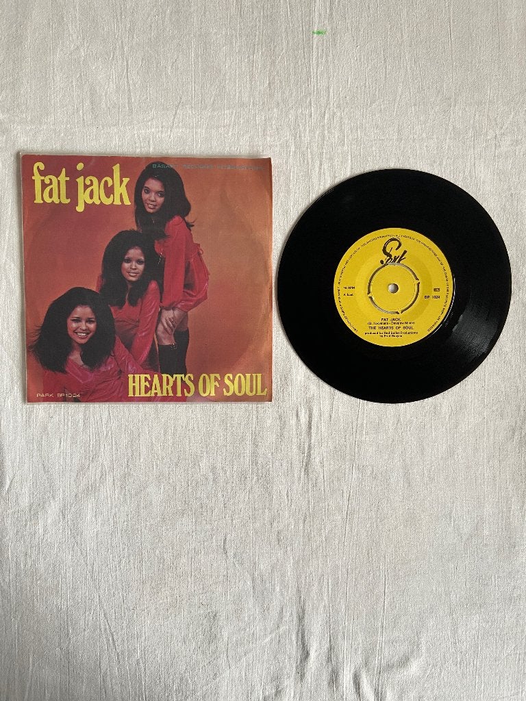 hearts of soul - fat jack, Ophalen of Verzenden, Zo goed als nieuw, 7 inch, R&B en Soul