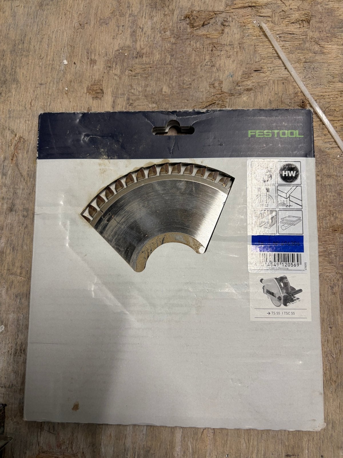 Festool HW Cirkelzaagblad voor TS 55 / TSC 55, Doe-het-zelf en Verbouw, Gereedschap | Zaagmachines, Verzenden, Nieuw, Cirkelzaag