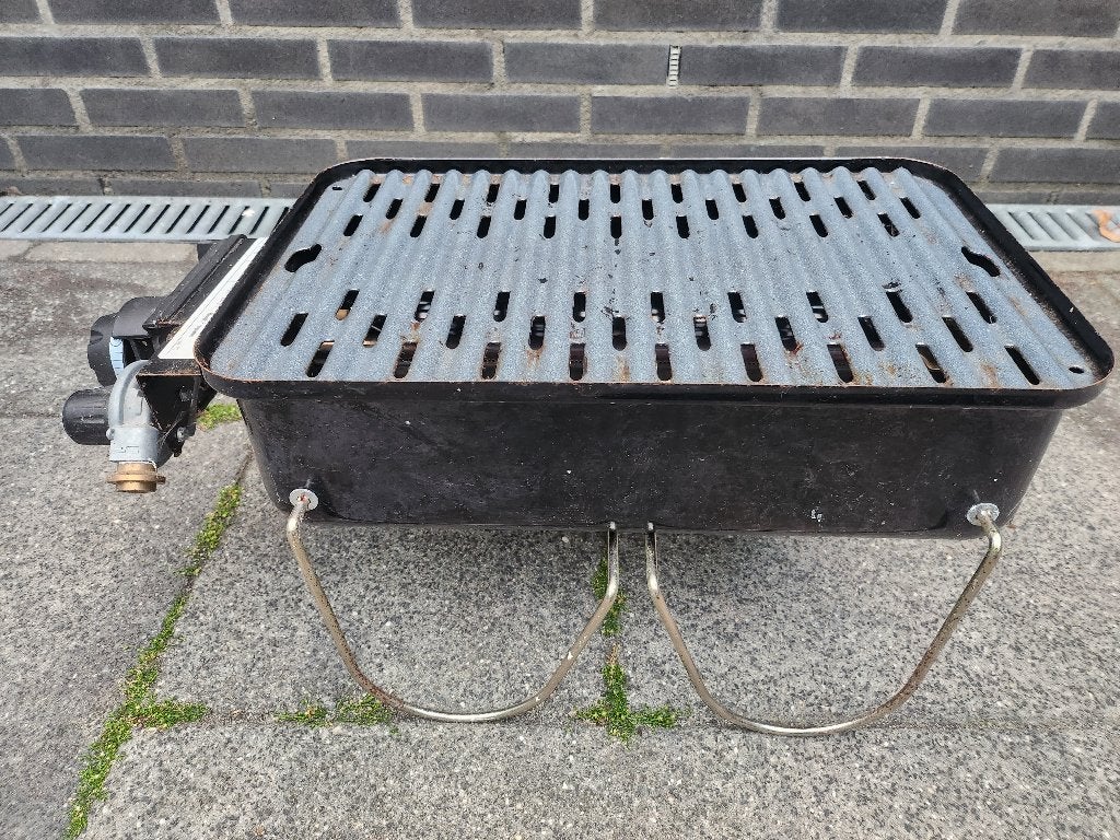 Gasbarbecue Weber met 4 vullingen zgan, Ophalen of Verzenden, Zo goed als nieuw