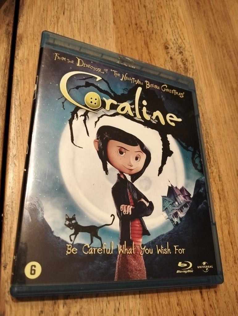 Blu Ray Coraline NLO, Ophalen of Verzenden, Zo goed als nieuw, Tekenfilms en Animatie