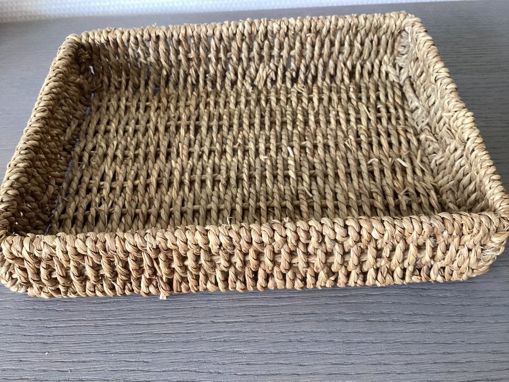 Rieten mandje, 24 x 18 x 5 cm, Schaal, Nieuw, Ophalen of Verzenden, Riet