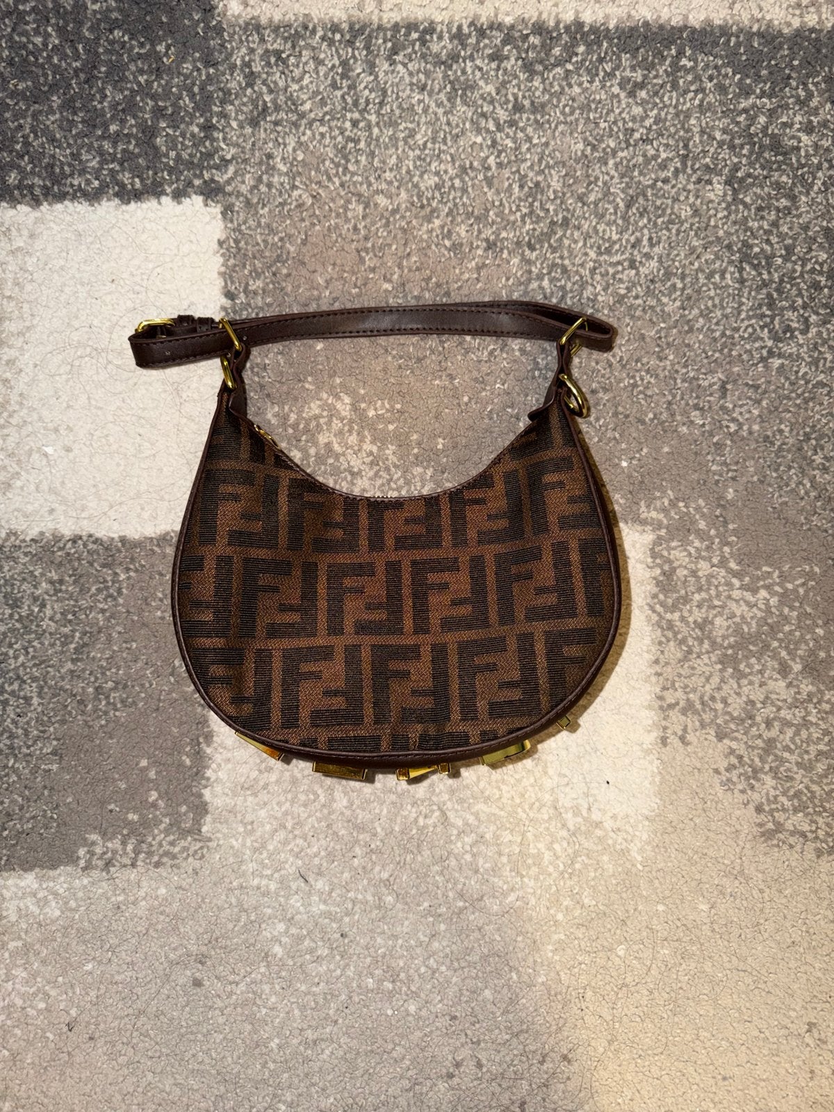 Fendi Tasje, Ophalen, Zo goed als nieuw, Bruin, Avondtasje