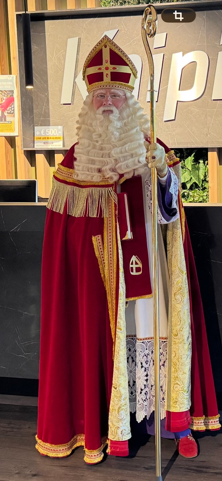 Sinterklaas kostuum breed model, Diversen, Ophalen of Verzenden, Zo goed als nieuw
