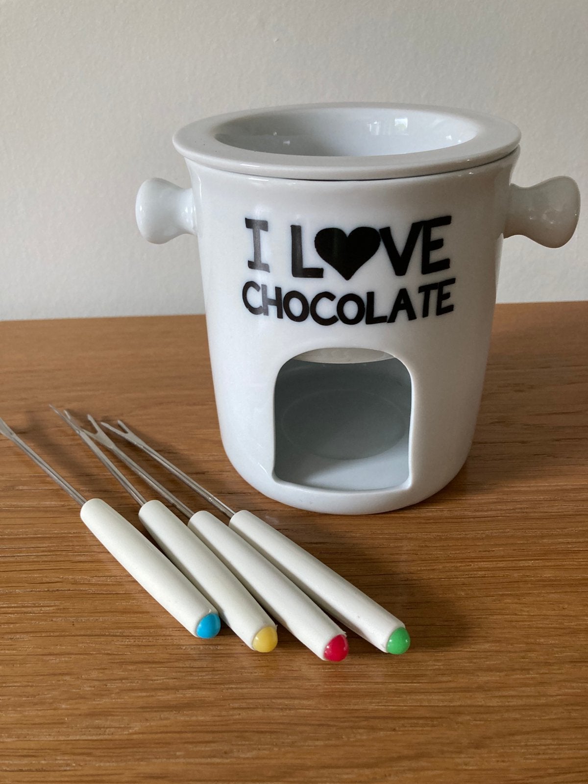 Chocolade fondue set NIEUW, Ophalen of Verzenden, Nieuw, Waxinelicht, Fondueset