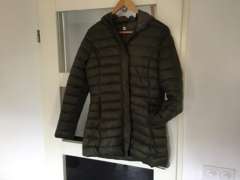 Hema Jas Maat M - Groen, Kleding | Dames, Jassen | Winter, Ophalen of Verzenden, Zo goed als nieuw, Maat 38/40 (M), Groen