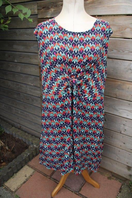 Jurk gekleurd Tantilly mt Xl/XXL Vaste prijs, Kleding | Dames, Overige kleuren, Verzenden, Maat 46/48 (XL) of groter, Zo goed als nieuw
