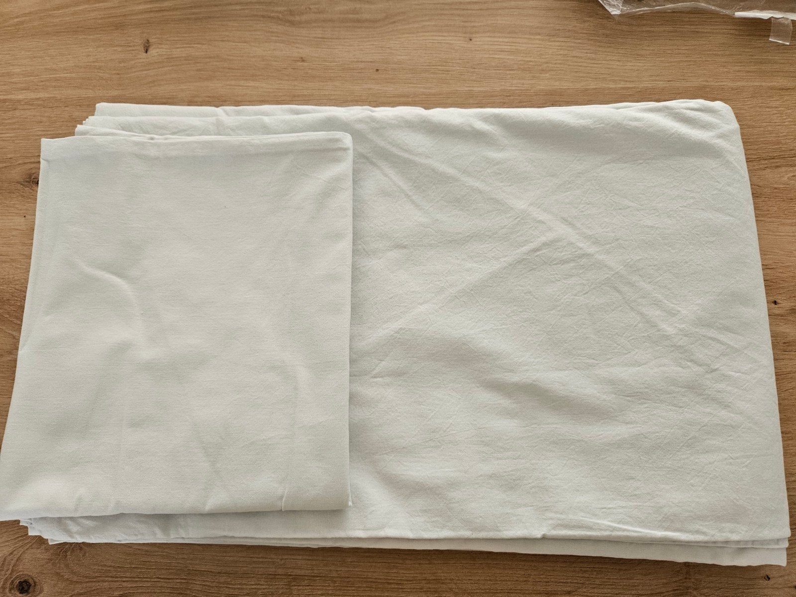 Dekbedovertrek met sloop - 200x240 cm - Nieuwstaat, Eenpersoons, Wit, Dekbedovertrek, Nieuw
