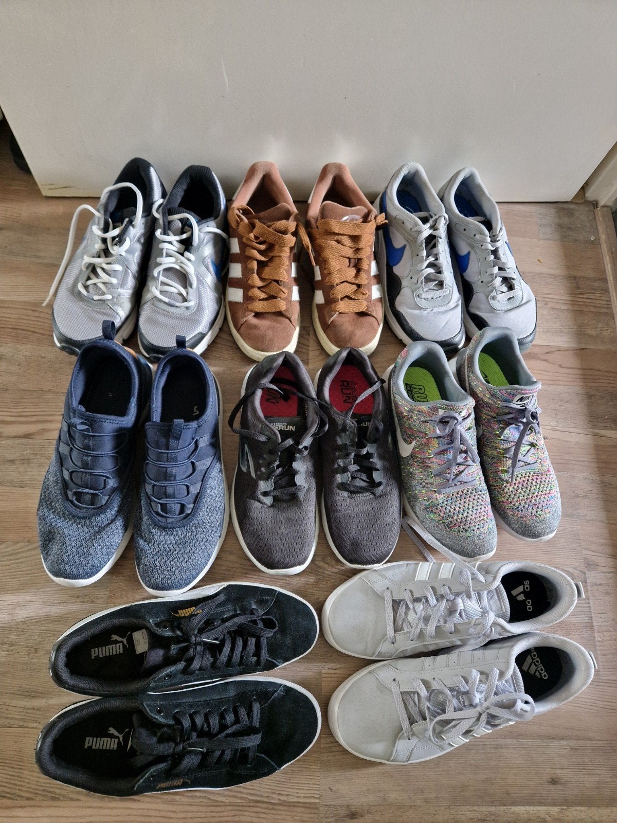 8 paar sneakers (mt 41/42) in 1 koop, Kleding | Dames, Schoenen, Overige kleuren, Adidas, Ophalen of Verzenden, Sneakers of Gympen