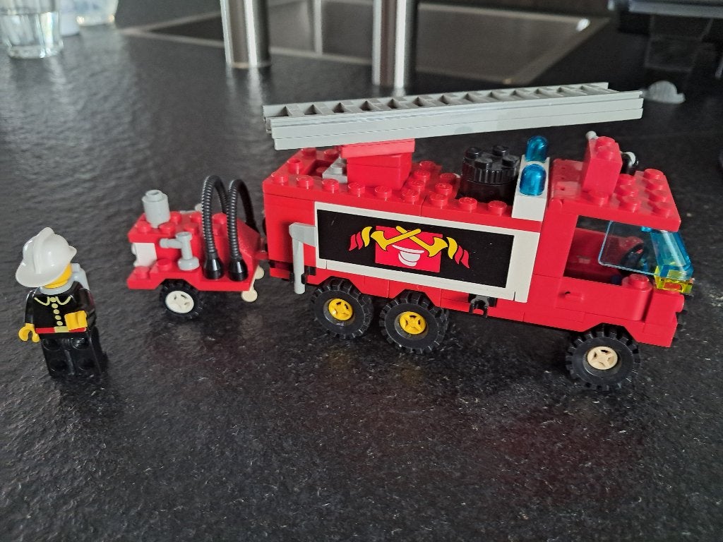 LEGO 6480 Ladderwagen met licht en geluid, Ophalen of Verzenden, Zo goed als nieuw, Compleet, Lego