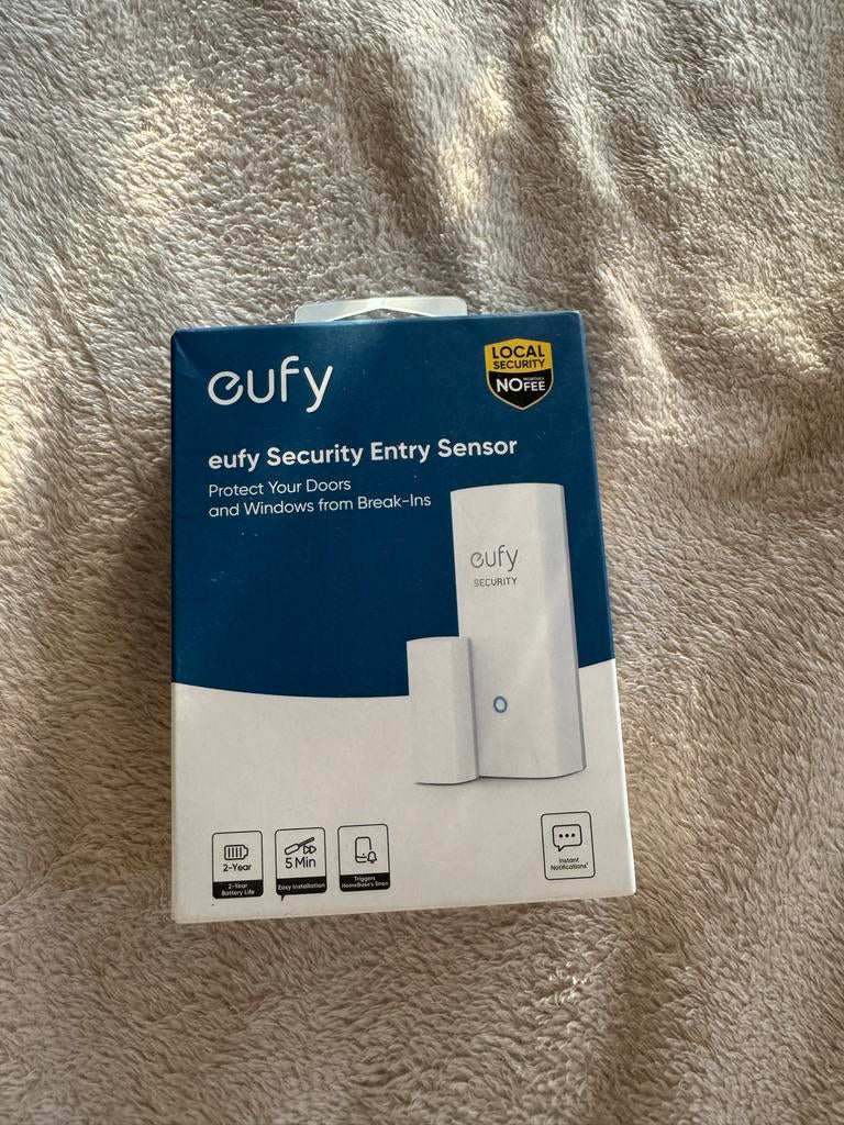Eufy Security Entry Sensor - Draadloze Deur/Raam Sensor, Detector, Sensor of Melder, ., Raam of Deur, Nieuw