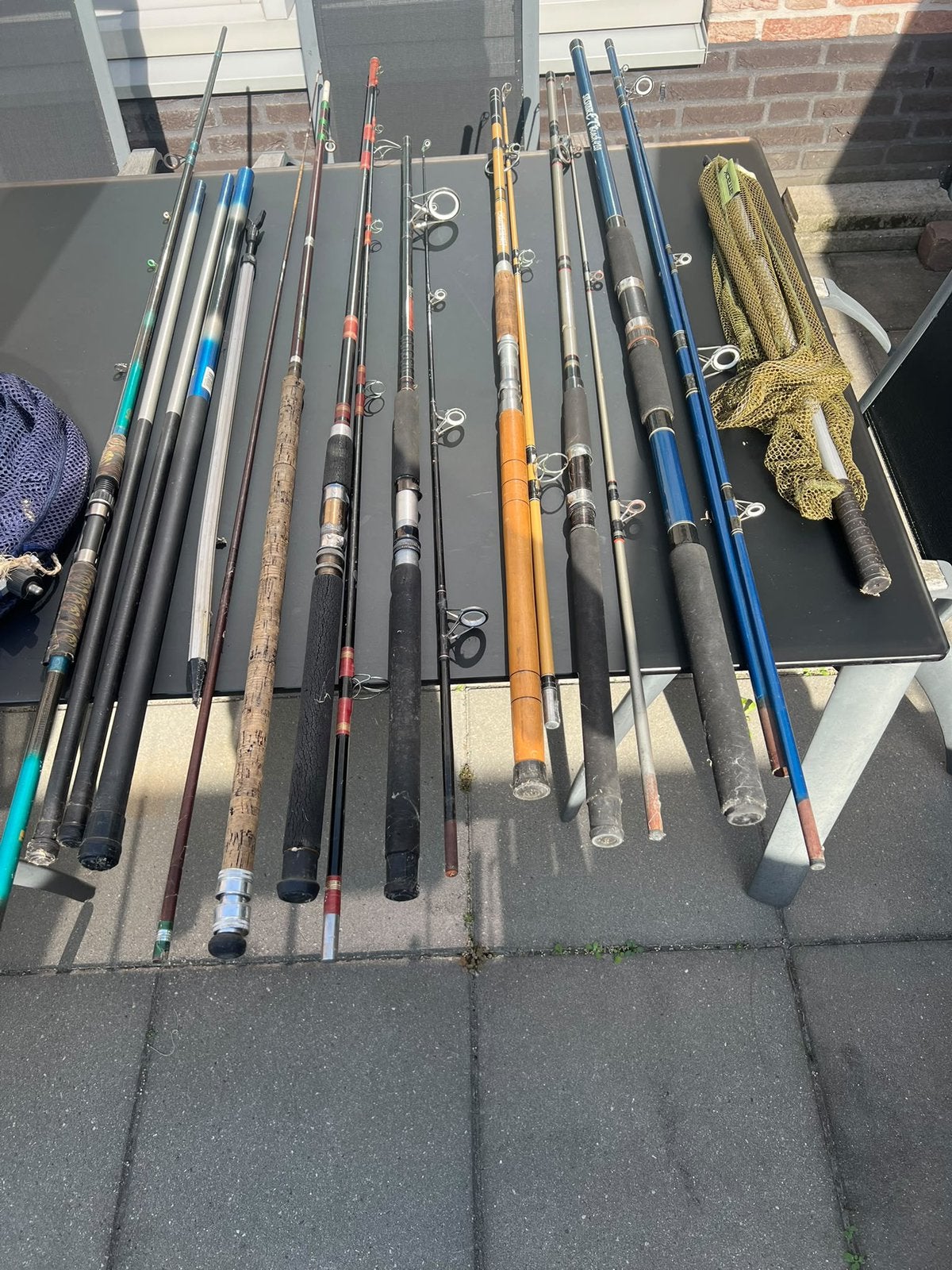 Hengelsport, Ophalen, Gebruikt, Werphengel