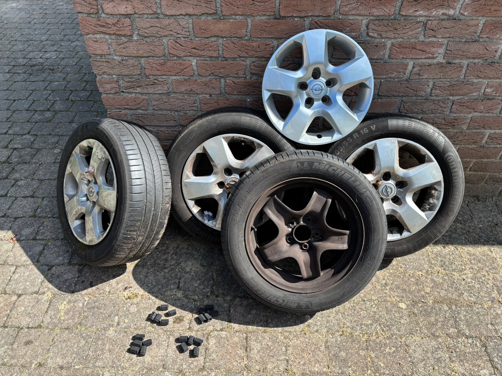 Opel wieldoppen 16inch, Ophalen, Gebruikt