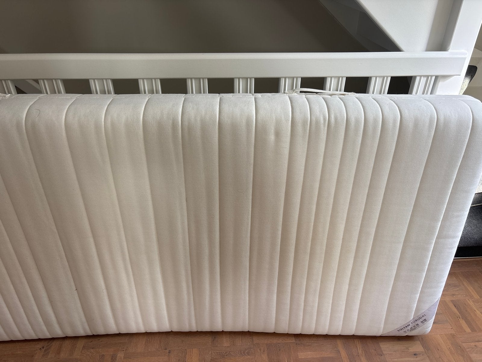 2 x IKEA SULTAN FURUDAL  gebruikt, Ophalen, Gebruikt, 90 cm, Eenpersoons