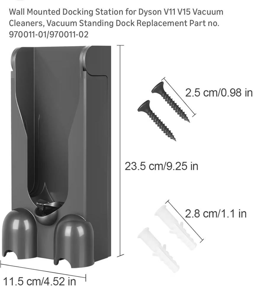 Dyson Muurbevestiging Docking Station V11 V15, Witgoed en Apparatuur, Stofzuigers, Overige typen, Nieuw, Dyson, Reservoir