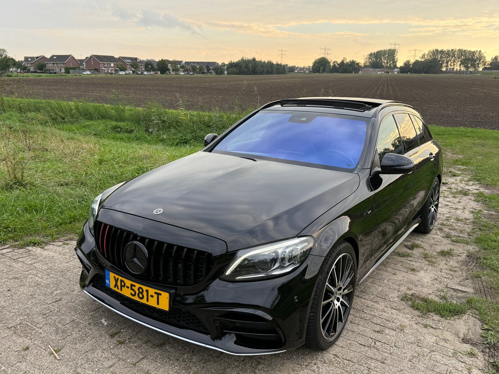 Mercedes-Benz C-Klasse AMG 184PK 9G-TRONIC  Zwart, Achterwielaandrijving, 1800 kg, Zwart, 4 cilinders