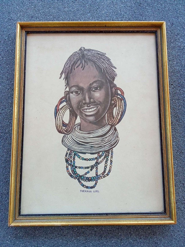 foto Afrikaans Turkana meisje, Ophalen of Verzenden