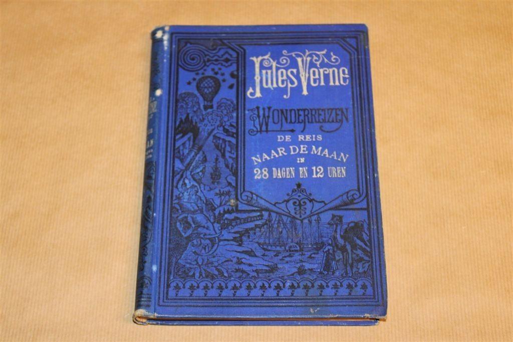 De Reis naar de Maan — Jules Verne Wonderreizen [1910], Ophalen of Verzenden, Gelezen
