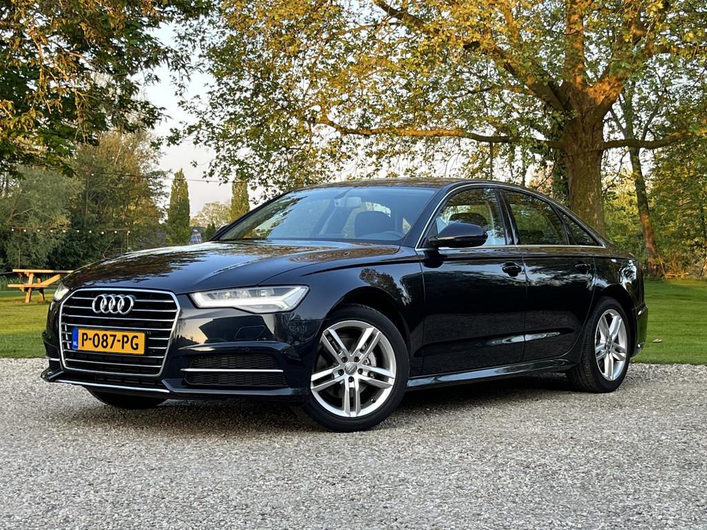 AUDI A6 190 PK ULTRA AUTOMAAT, TREKHAAK, Stof, Gebruikt, Blauw, Origineel Nederlands