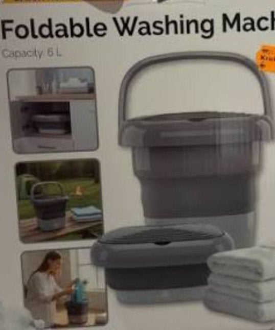 Opvouwbare Camping Wasmachine - 6L Capaciteit, Witgoed en Apparatuur, Minder dan 4 kg, Ophalen of Verzenden, Zo goed als nieuw