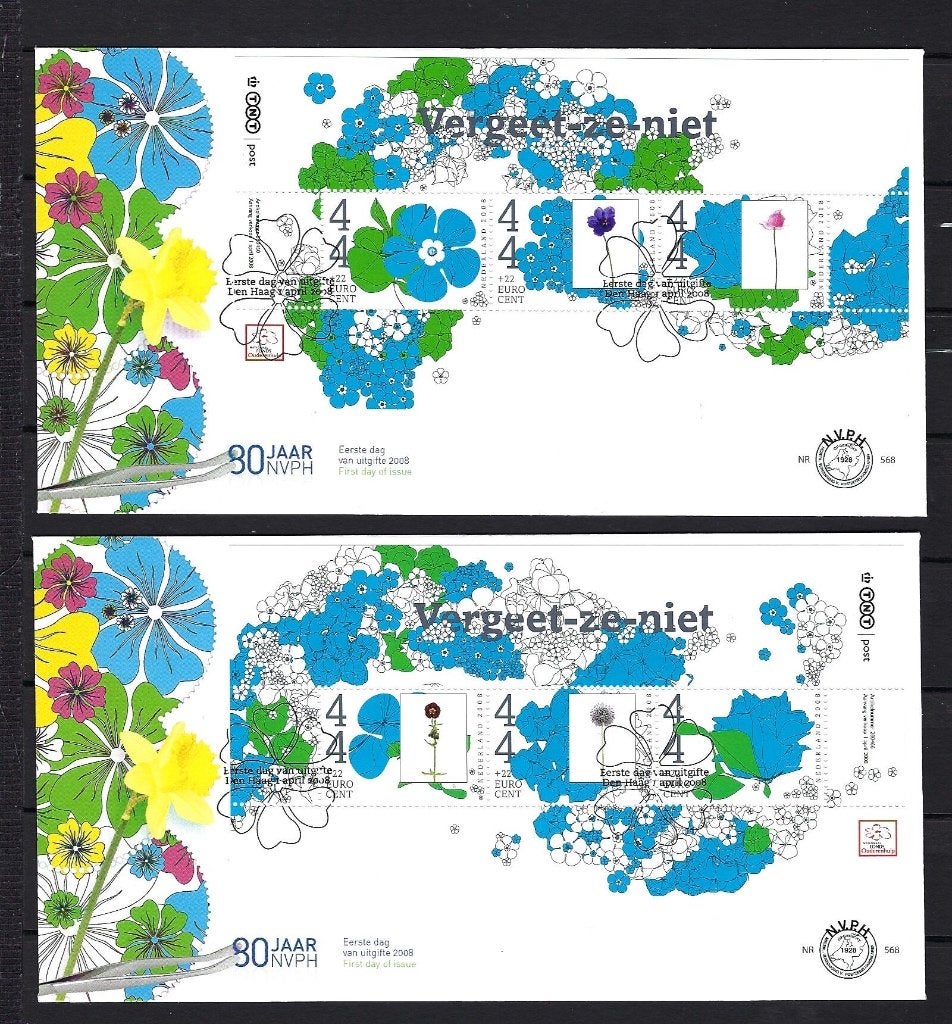 FDC NVPH E568 (2x) onbeschreven, Ophalen of Verzenden, Onbeschreven, Nederland