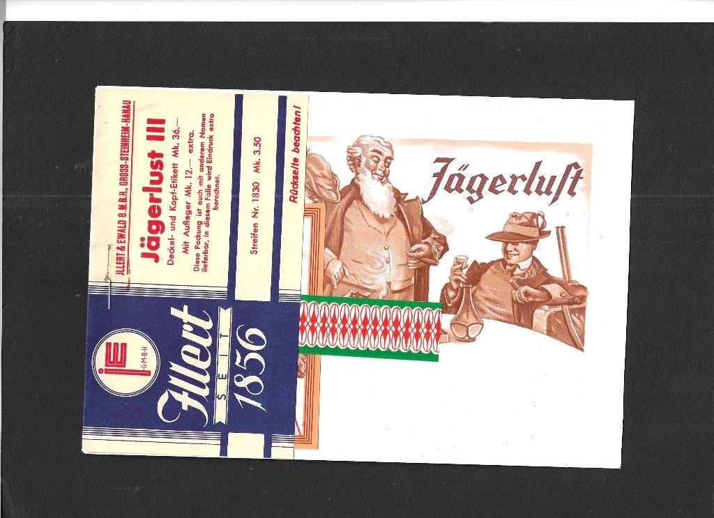M-HulotEtiket scan V4807, Ophalen of Verzenden, Gebruikt, Sigarenbandjes