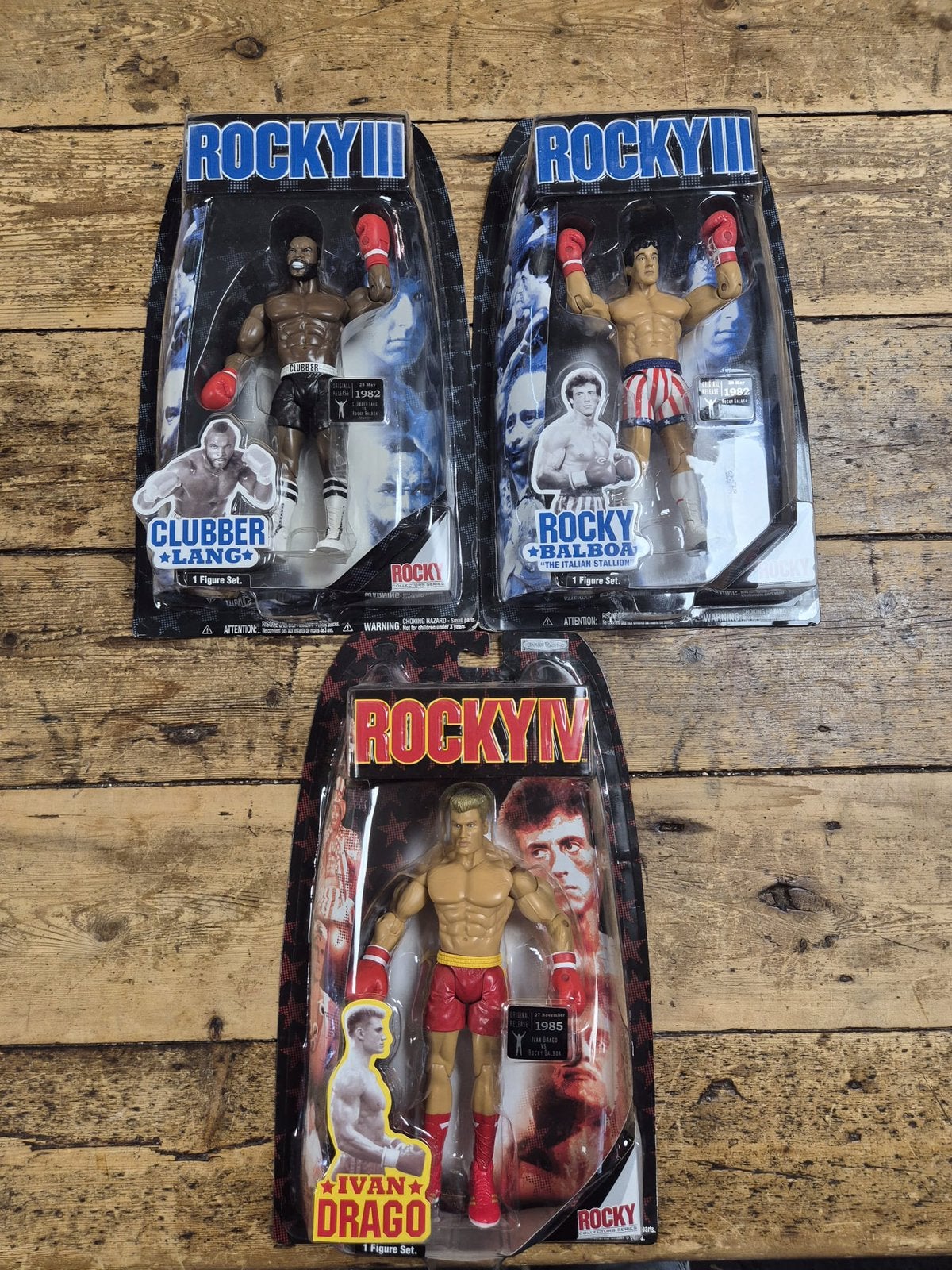 JAKKS Pacific Rocky 2006 - Rocky, Clubber Lang & Drago, Ophalen of Verzenden, Nieuw