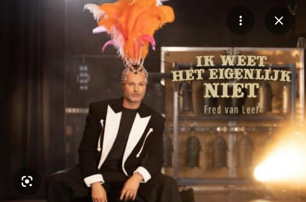 Fred van Leer tickets, Tickets en Kaartjes, Theater | Cabaret en Komedie, Twee personen, Oktober