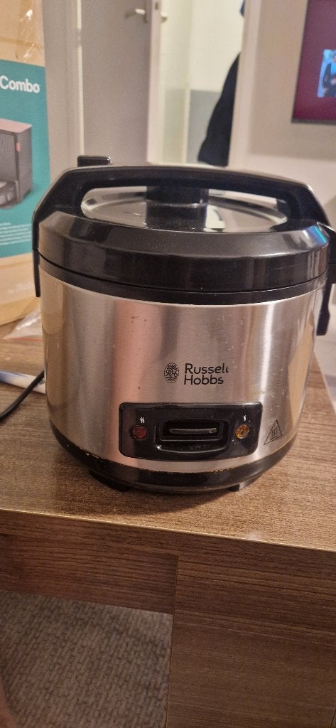 Russell Hobbs Rijstkoker – handleiding + doos, Ophalen of Verzenden, Vaatwasmachinebestendig, Zo goed als nieuw