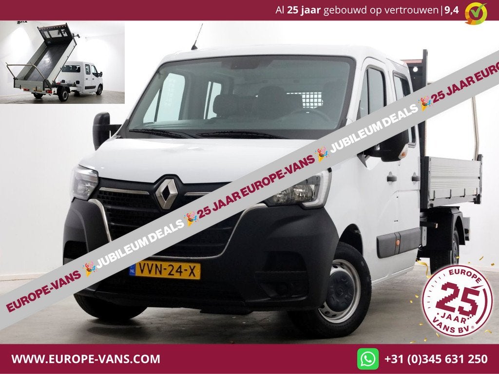 Renault Master T35 2.3 dCi 145pk L3 D.C. Kipper 05-2023, Auto's, Voorwielaandrijving, 145 pk, 2421 kg, Gebruikt