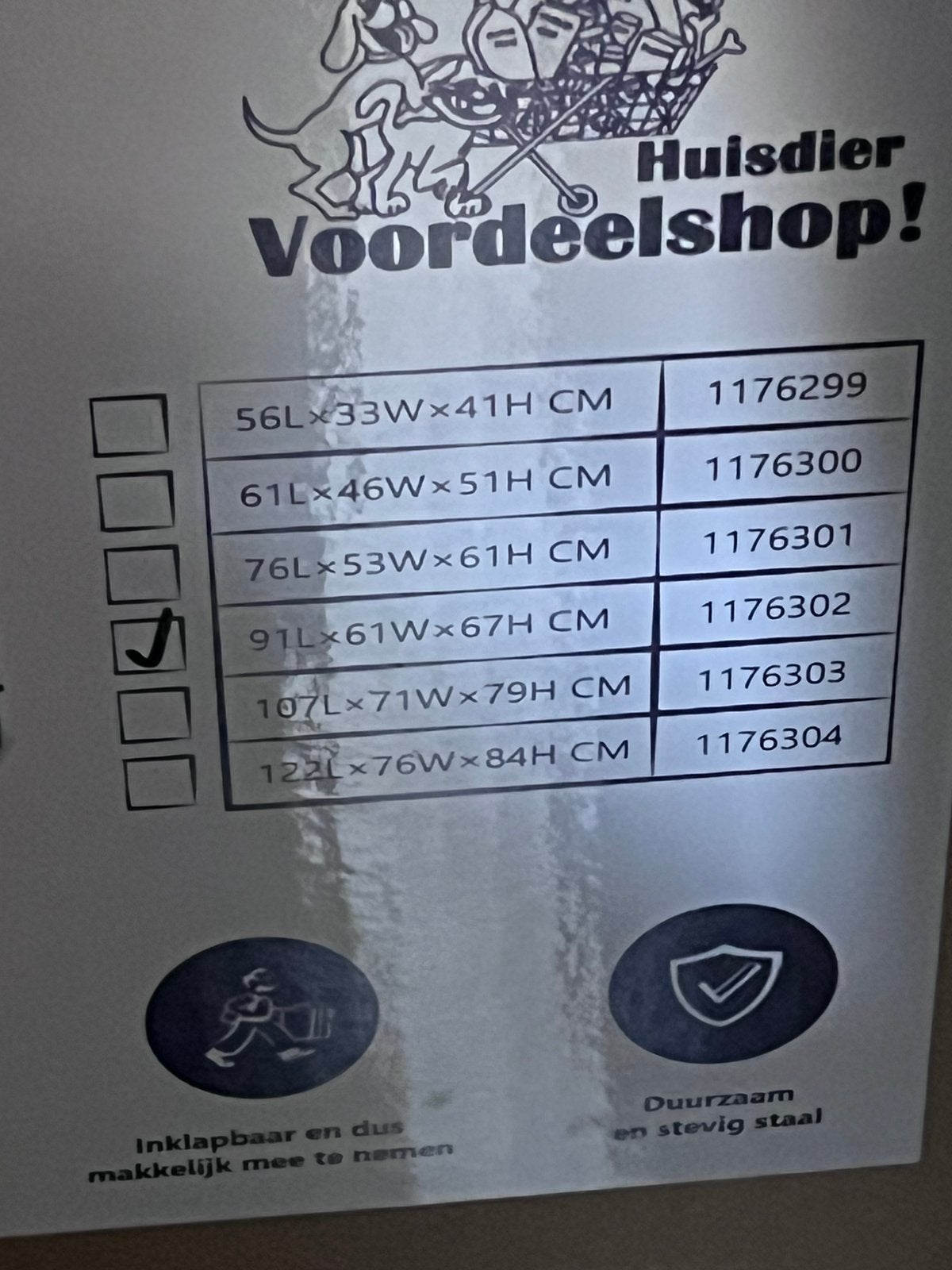 Te koop zwarte hondenbench, Ophalen of Verzenden, Zo goed als nieuw