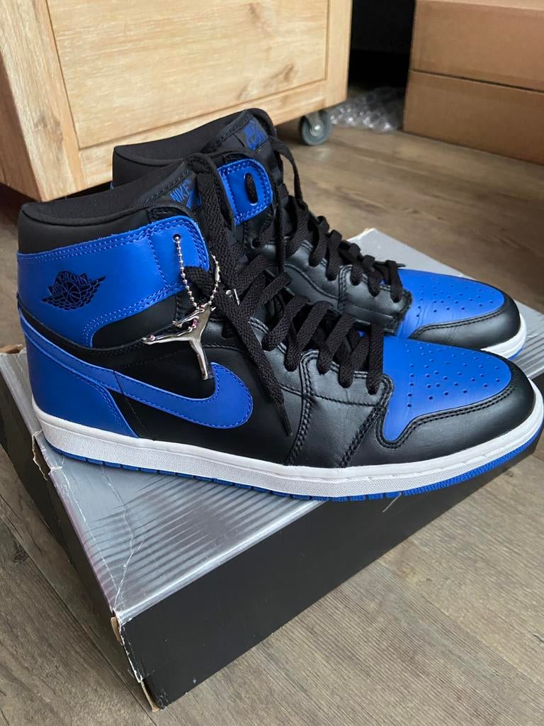 Nike Air Jordan 1 Retro Black/Royal Blue US 11.5 EU 45.5 DS, Verzenden, Nieuw, Blauw, Sneakers of Gympen