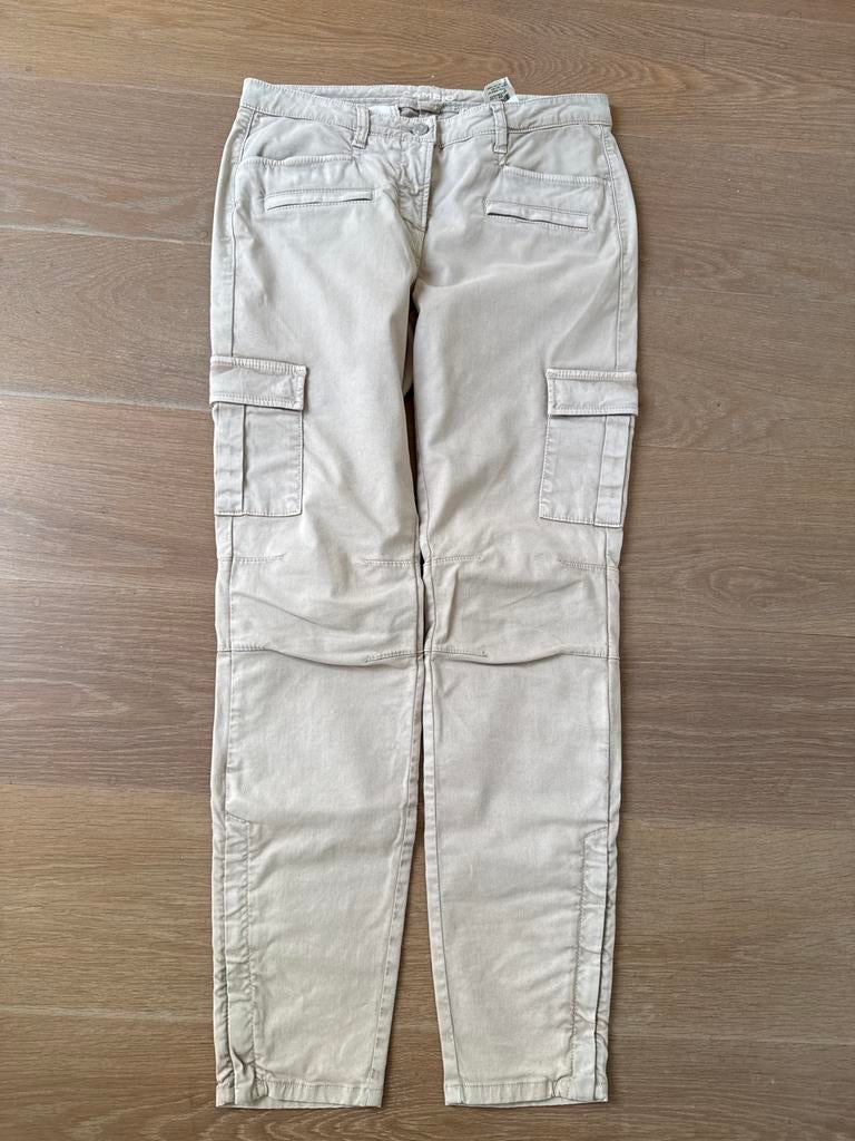 Cambio Cargo Broek Beige Maat 38, Maat 38/40 (M), Beige, Ophalen of Verzenden, Zo goed als nieuw