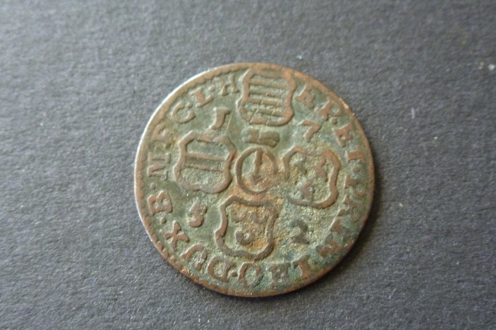 Belgie - Luik oude liard 1752 mooie kwaliteit (d 39, Ophalen of Verzenden, Overig, Losse munt
