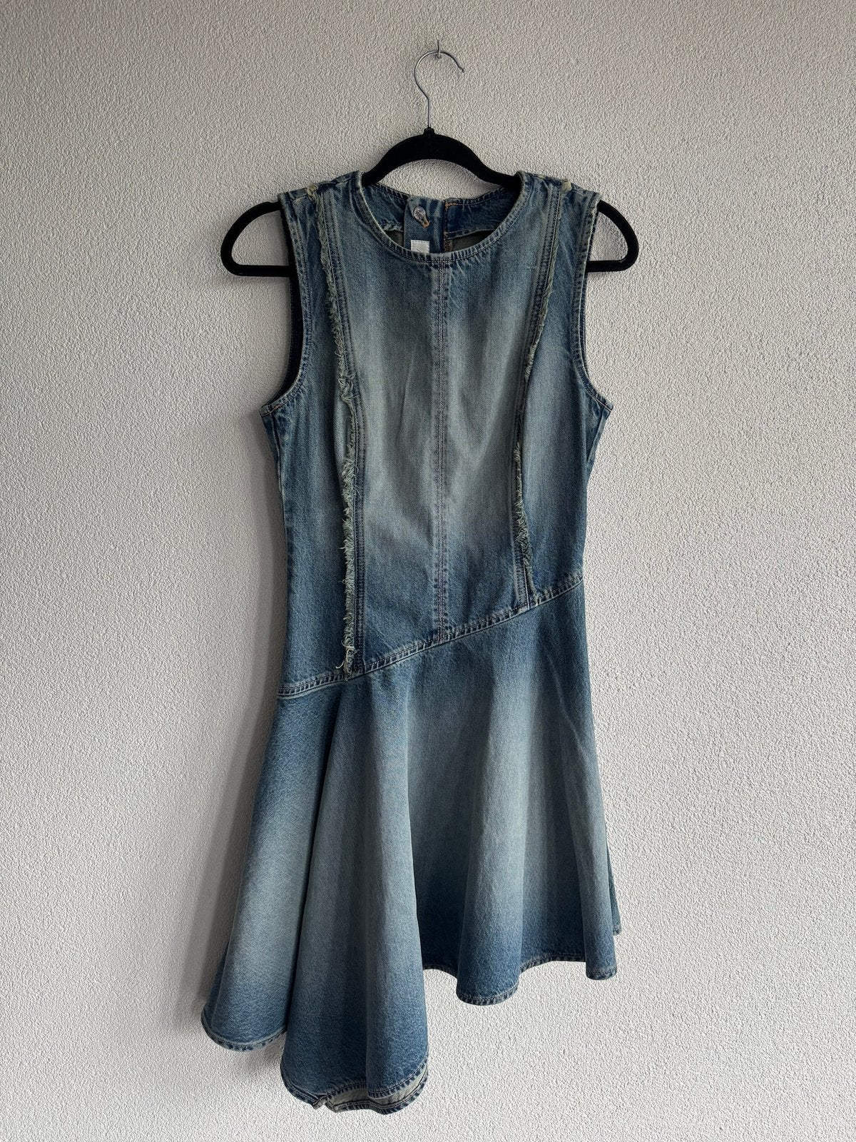 Zara asymmetrische denim spijker jurk, Blauw, Zara, Nieuw, Ophalen of Verzenden
