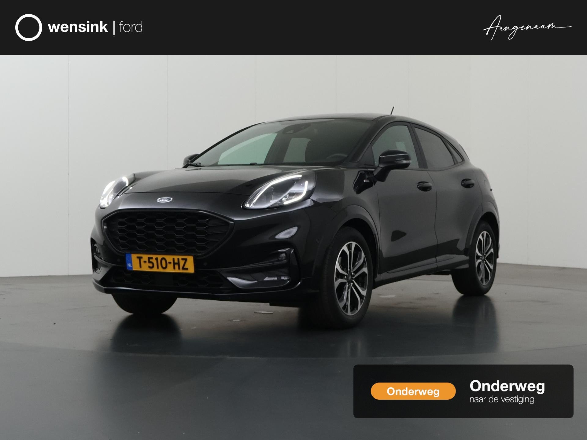 Ford Puma 1.0 EcoBoost Hybrid ST-Line | Adaptieve Cruise Con, Auto's, Ford, Voorwielaandrijving, Zwart, Origineel Nederlands, Bedrijf