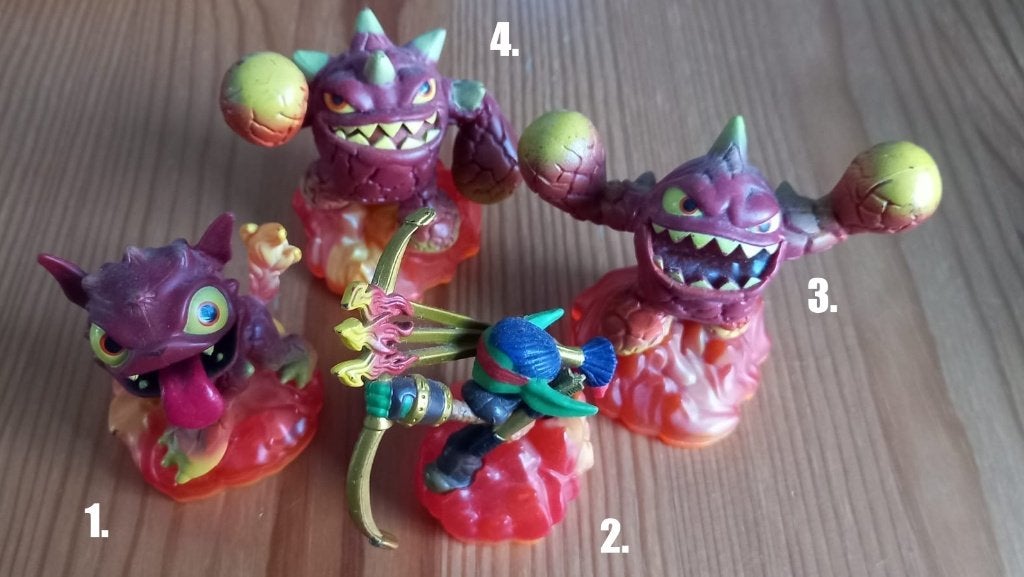 Skylanders Giants - Element Vuur (4x), Avontuur en Actie, Gebruikt, 2 spelers, Ophalen of Verzenden