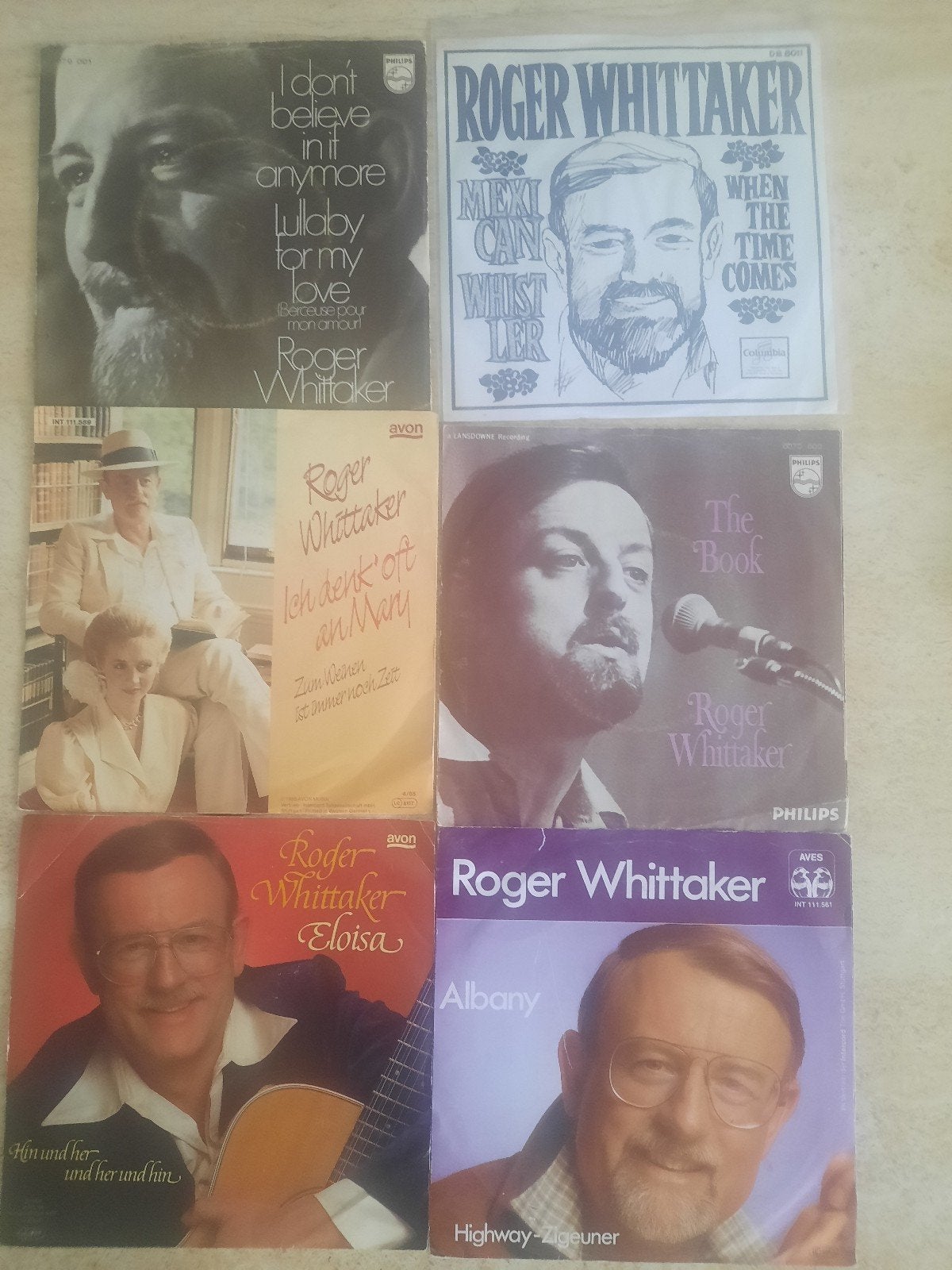32x vinyl singels van Roger Whittaker, Ophalen of Verzenden, Zo goed als nieuw, Pop