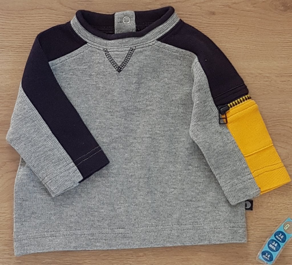 Grijze Gymboree trui maat 62 NIEUW (0801) a, Kinderen en Baby's, Babykleding | Maat 62, Truitje of Vestje, Gymboree, Nieuw, Ophalen of Verzenden