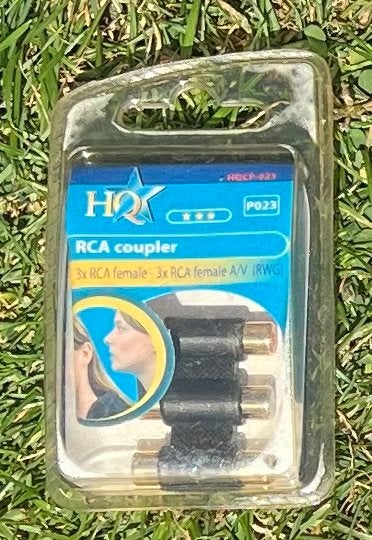 RCA koppeling 3x RCA female - 3x RCA female A/V (RWG).nieuw, Ophalen of Verzenden, Nieuw