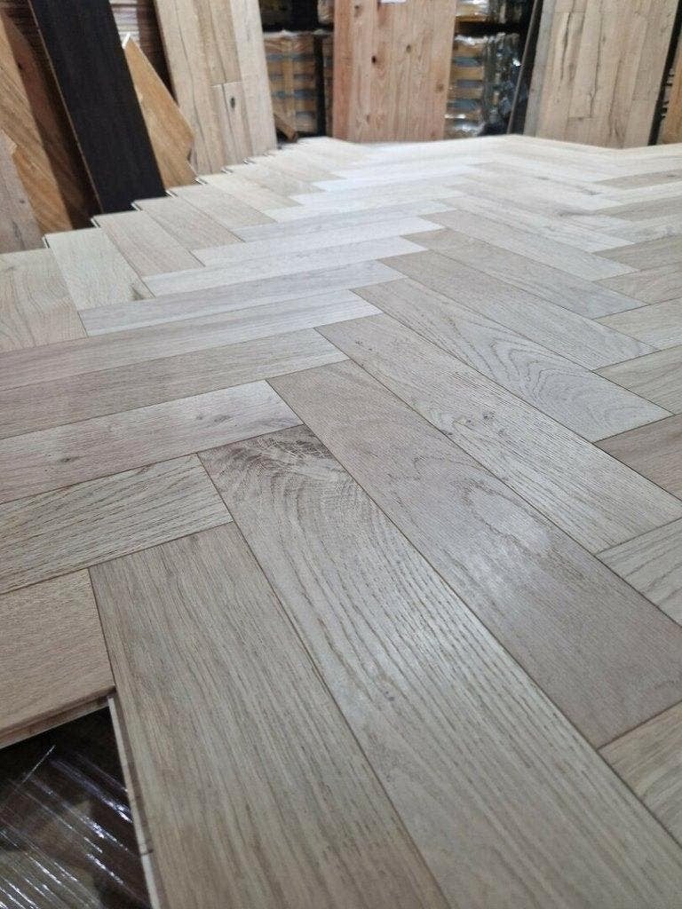 Eiken visgraat vloer Topkwaliteit SALE!, Ophalen, Nieuw, 75 m² of meer, Parket