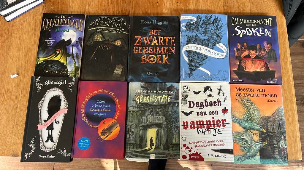 10 geweldige griezelboeken, samen in één koop, Boeken, Ophalen of Verzenden, Gelezen